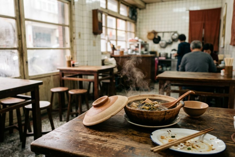 一大碗福菜肉片湯