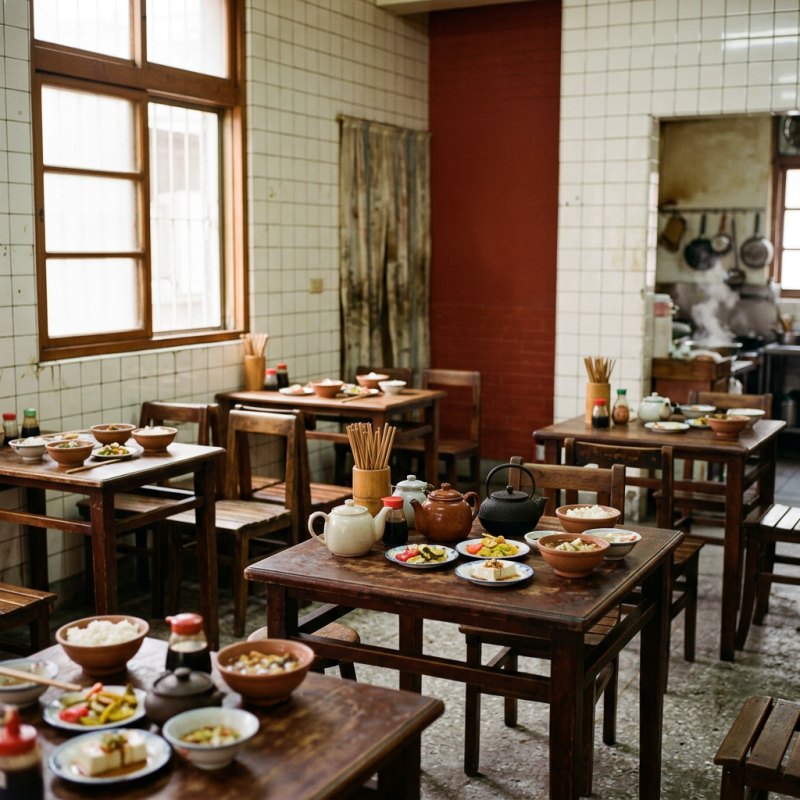 餐館大廳滿座的樣子