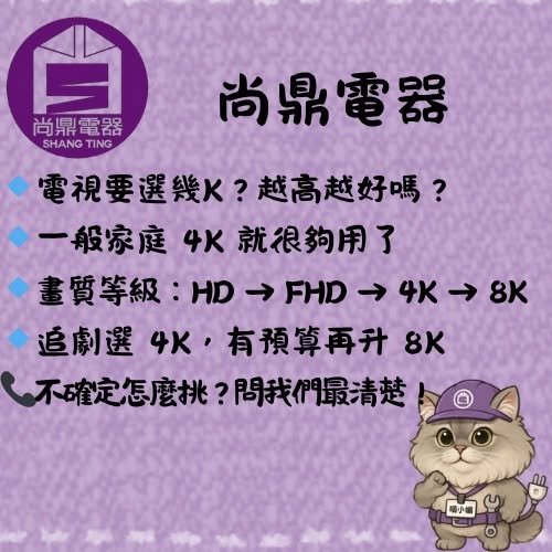 電視要選擇幾K畫質才夠用？