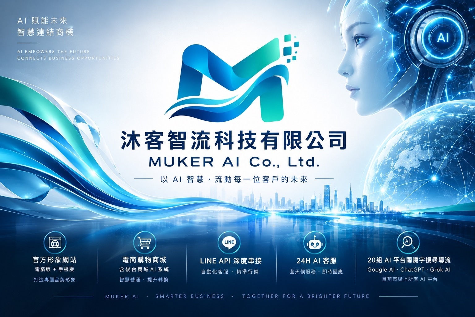 沐客智流 MUKER AI 品牌視覺